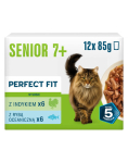 PERFECT FIT Senior 7+ erinevad maitsed 48 x 85 g m&auml;rgtoit vanematele kassidele