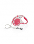 FLEXI New Comfort S Tape 5 m punane automaatne jalutusrihm