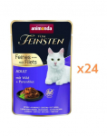 ANIMONDA Vom Feinsten Fines mit Filets Adult J&auml;neseliha ja kalkuni filee 24x85g m&auml;rg toit kassidele