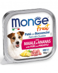 MONGE Fruit Dog puuviljapasteet sealiha ja ananassiga 100 g