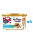 BUTCHER'S Classic Delicious Dinners konserv tuuni- ja merekalaga 6 x  85 g