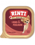 RINTI Gold Beef&Guinea fowl Minitaldrik veiseliha ja p&auml;rlkana 100 g