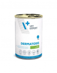 VET EXPERT Veterinary Diet Dog Dermatosis Rabbit and Pumpkin 400g k&uuml;&uuml;lik ja k&otilde;rvits, niiske toit koertele, kellel on nahahaigused