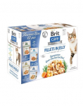 BRIT Care Fillets in Jelly and in Gravy Cat 24x85g maitsete segu kasside tarretises ja kastmes