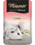 MIAMOR Ragout Royale in Sauce Chicken&Salmon Kana ja l&otilde;he kastmega kassidele 100 g