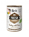 BRIT FRESH kalkun ja herned 400 g kalkunit hernestega