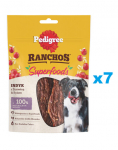PEDIGREE Ranchos Superfoods 7x70 g t&auml;iends&ouml;&ouml;t t&auml;iskasvanud koertele kalkuni, j&otilde;hvika ja riisiga