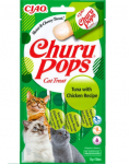 INABA Churu Pops Tuna & Chicken 4x15g tuunikala ja kanaga kassidele