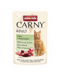 ANIMONDA Carny Adult Pouch Kana ja k&uuml;&uuml;lik 85g m&auml;rg toit kassidele