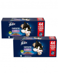 FELIX Fantastic Maitsete Valik želees 88x85g veis, kana, l&otilde;he ja tuunikala, m&auml;rg toit kassidele
