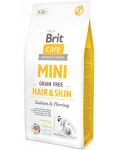 BRIT Care Mini Hair&Skin 2 kg T&auml;istoit t&auml;iskasvanud miniatuurset t&otilde;ugu koertele, kes kaaluvad 1-10 kg, kelle pikk karvkate vajab erilist hoolt v&otilde;i kelle nahk on tundlik.