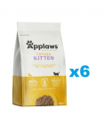 APPLAWS Cat Kitten Chicken kuivtoit kassipoegadele kanaga 2,4 kg (6x400 g