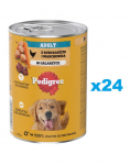 PEDIGREE Adult purk 24x400g m&auml;rja koeratoitu kana ja porgandiga želees