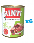 RINTI Kennerfleisch Wild boar Metssea 6x400 g