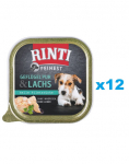 RINTI Feinest Poultry Pure&Salmon salve linnuliha ja l&otilde;he 12x150g