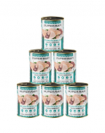 SUPER RAFI kalkuni ja veiseliha pasteet 6x400 g m&auml;rg toit koerale