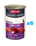 ANIMONDA GranCarno Senior rinkinys su ėriena ir ver&scaron;iena 6 x 400 g