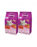 WHISKAS Adult 2x14kg - kuivtoit kassidele veiseliha ja k&ouml;&ouml;giviljadega