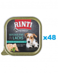 RINTI Feinest Poultry Pure&Salmon salve linnuliha ja l&otilde;he 48x150 g