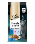 SHEBA Fresh & Fine želees 6x50g tuunikala, l&otilde;he ja valge kala, m&auml;rg toit kassidele