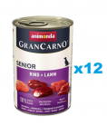 ANIMONDA GranCarno Senior rinkinys su ėriena ir ver&scaron;iena 12 x 400 g