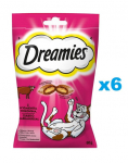 DREAMIES 6x60 g maiuspala kassidele maitsva veiselihaga