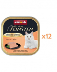 ANIMONDA Vom Feinsten Mild Menue Kalkun ja l&otilde;he 12x100g pasteet kassidele