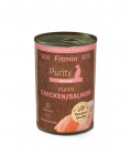 FITMIN Purity Puppy Chicken with Salmon 12x400 g kurczak z łososiem, karma mokra dla szczeniąt