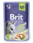 BRIT Premium Cat Fillets in Jelly m&auml;rgtoit kassidele forelliga 24x85g