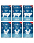 BUTCHER'S Original Junior Mix smak&oacute;w 6x400g kawałki z wołowiną i kurczakiem w galaretce dla szczeniąt