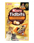 INABA Cat Churu Tidbits Chicken Recipe 8x12g pehmed ja kreemjad maiused kanaga ja l&otilde;hega kassidele