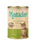 KATIDO Adult Cat Wild Boar 400 g metssiga l&otilde;he&otilde;liga kassidele