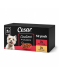 CESAR Creations Kana ja herned ja Veis porgandi želees 52x100 g m&auml;rg toit t&auml;iskasvanud koertele