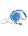 FLEXI New Comfort L Tape 8 m sinine automaatne jalutusrihm