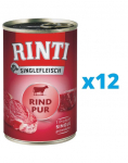RINTI Singlefleisch Beef Pure Monoproteiinne veiseliha 12 x 800 g