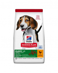 HILL'S Science Plan Canine Puppy&nbsp;Medium Chicken 18kg keskmise t&otilde;ugu kutsikatoit kana + 3 konservi TASUTA
