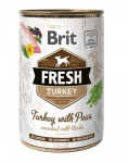 BRIT FRESH kalkun ja herned 400g kalkun ja herned koertele