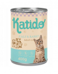 KATIDO Adult Cat Veal and Rabbit 400 g veiseliha ja k&uuml;&uuml;lik &otilde;lis