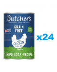 BUTCHER'S Original Tripe, koeratoit, kana ja r&uuml;psiga, pasteet 24 x 400g