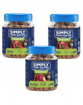 SIMPLY FROM NATURE Smart Bites treeningmaiustused, erinevad maitsed, sisaldavad ulukiliha, 3 x 130 g