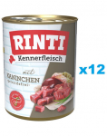 RINTI Kennerfleisch Rabbit chroli 12x800 g