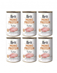 BRIT Mono Protein Turkey 6x400 g monoproteiinne kalkunis&ouml;&ouml;t