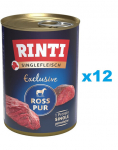 RINTI Singlefleisch Exclusive Horse Pure monoproteiin 12x400 g