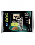 SHEBA Kitten Choice of flavours in sauce 4x85g m&auml;rgtoit kassipoegadele l&otilde;he ja kanaga