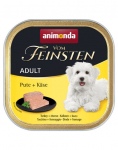 ANIMONDA Vom Feinsten Adult Indyk ja juust 150g pasteet koertele