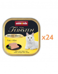 ANIMONDA Vom Feinsten Mild Menue Kalkun ja juust, 24 x 100 g kassipastett