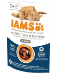 IAMS Cat Adult All Breeds Tuna & Herring In Jelly 85g