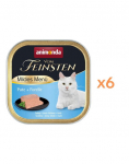 ANIMONDA Vom Feinsten Mild Menue Kalkun ja l&otilde;he 6x100g pasteet kassidele