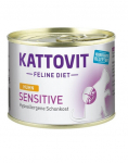 KATTOVIT Feline Diet SENSITIVE Tundlikele kanalihaga 185g