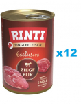 RINTI Singlefleisch Exclusive Goat Puhas monoproteiiniga kits 12x400 g